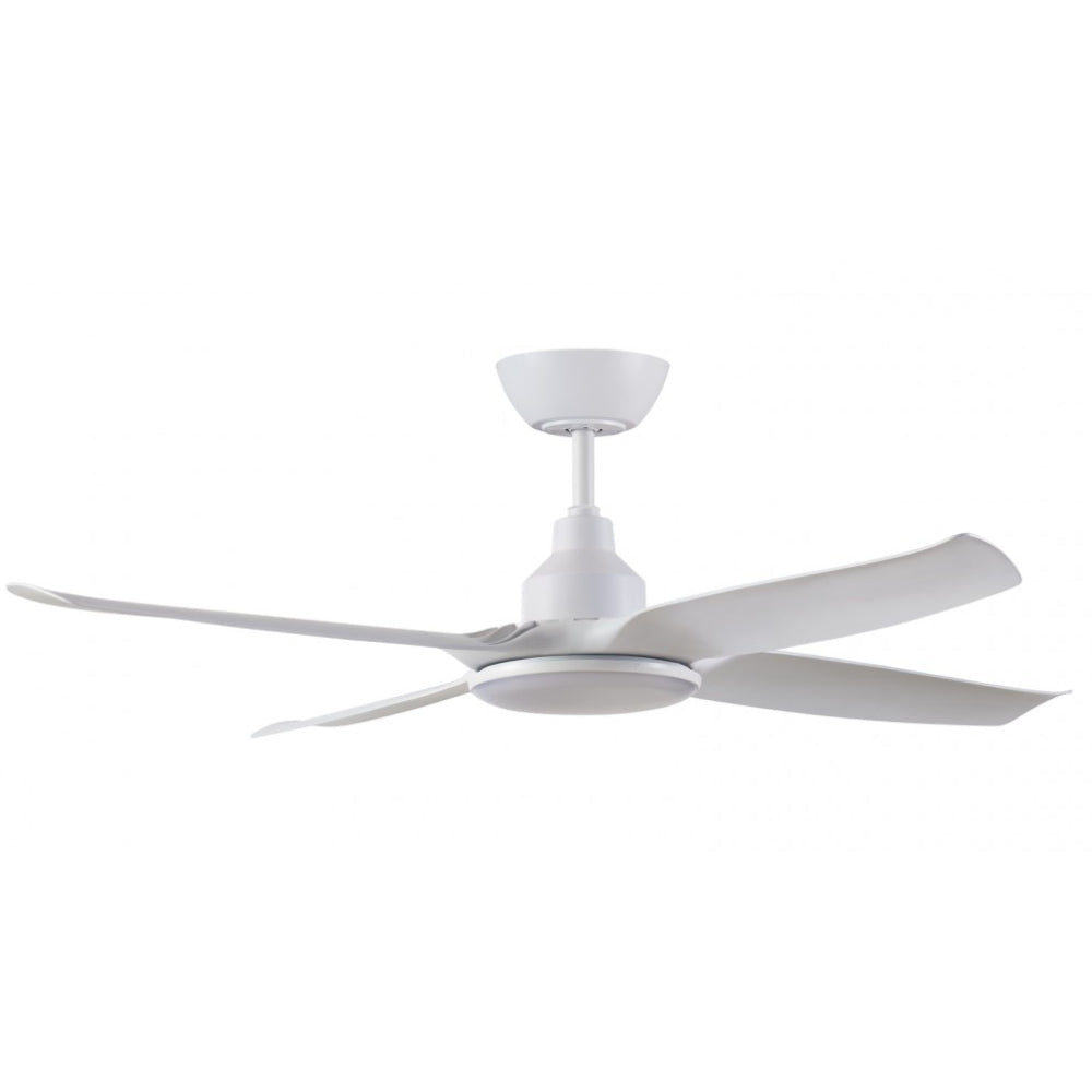 Skyfan 4 Blade DC Ceiling Fan with LED Light – White 48″